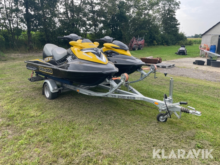 Vandscootere Sea-Doo RXP215 + RXT215 - 2 styk med trailer