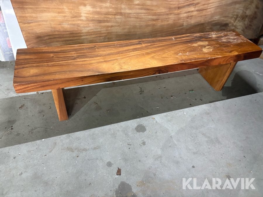 Planke bænk Akacie Olieret