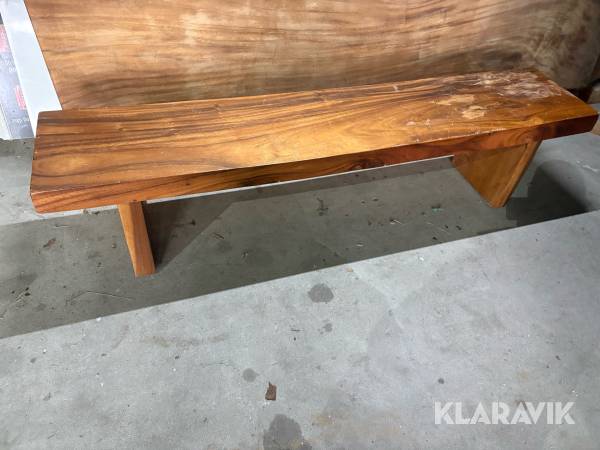 Planke bænk Akacie Olieret