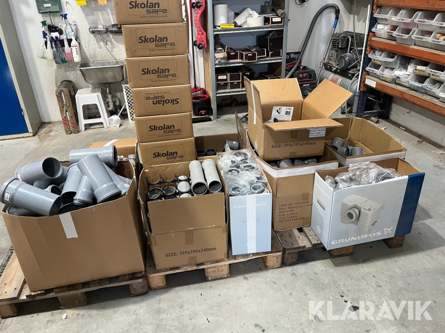 Diverse PVC rør Skolan