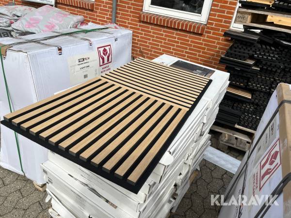 Akustik paneler Fibrotech Light oak 80 stk
