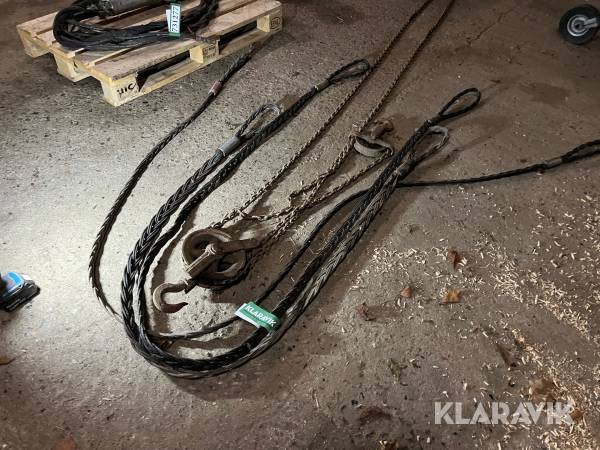 Kædetalje med stålstropper