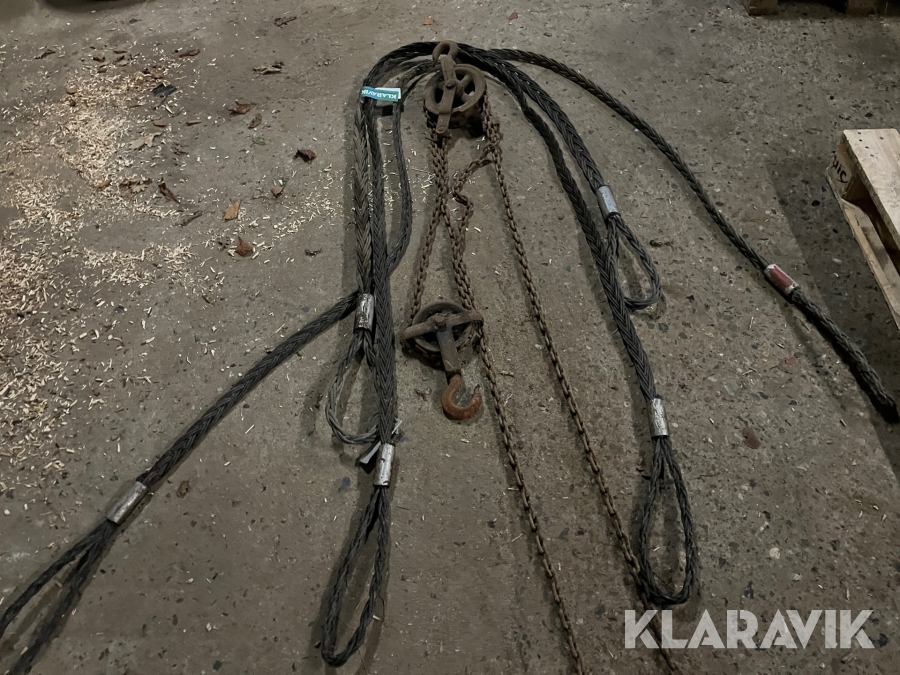 Kædetalje med stålstropper