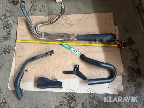 Udstødning til motorcykel Bassani passer til Harley