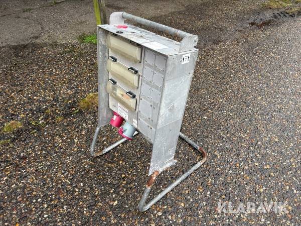 Eltavle 63 amp med måler