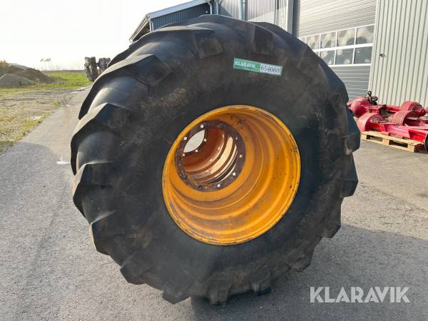 Dæk med fælge Vredo/Michelin Mega 2 styk inklusiv fælge