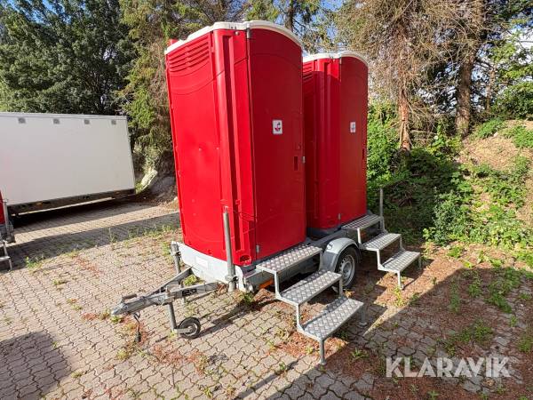 Dobbelt toilet trailer Stema F 7515