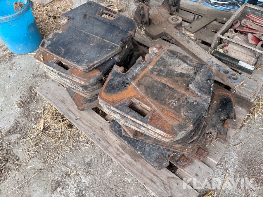 Vægtklodser 19 styk.