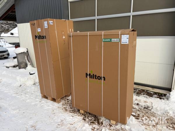Varmepumpe Milton Luft/vand 15 kw udvendig og indvendig del
