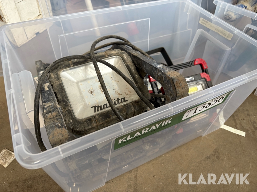 Belysning Makita & Raptor 3 styks