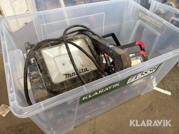 Belysning Makita & Raptor 3 styks