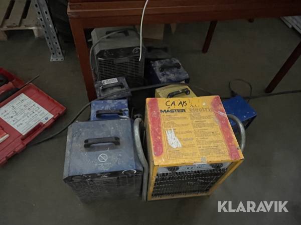 Varmeblæsere 9 styk