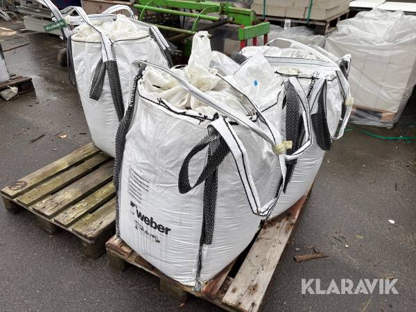 Strandmørtel Weber 0-2 mm 3 x 250 liter