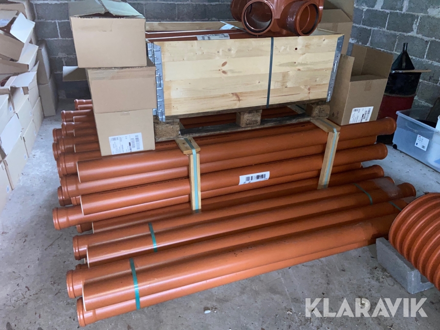 Kloak rør fittings Wavin Nyt, Langeland, Klaravik auktioner