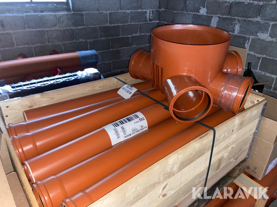 Kloak rør fittings Wavin Nyt, Langeland, Klaravik auktioner