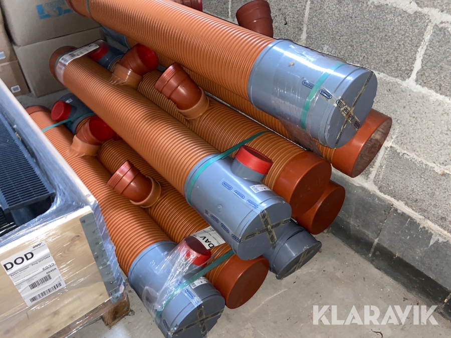 Kloak rør fittings Wavin Nyt, Langeland, Klaravik auktioner
