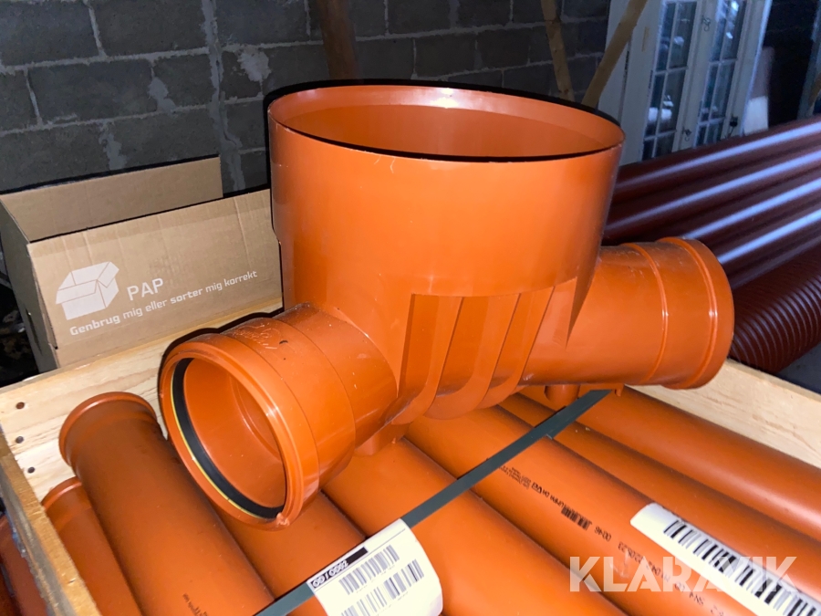 Kloak rør fittings Wavin Nyt, Langeland, Klaravik auktioner