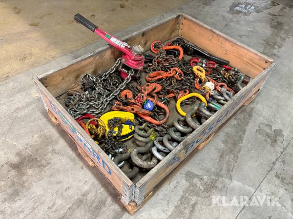 Løftekæder og kroge - 1 palle