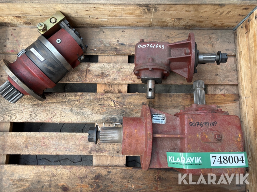 Lot: Motor og gearkasser ITG gearkasse / Comer industries krøjmotor