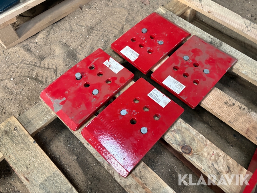 Ekstra landsider Kverneland 4 styk