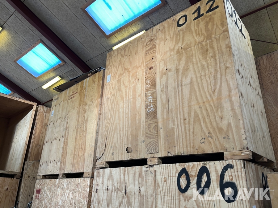 Liftkasser/opbevaringskasser 6m3 Træ 4 styk