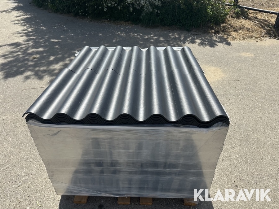 Bølgeplader Euronit 702 FK sort 150 styk