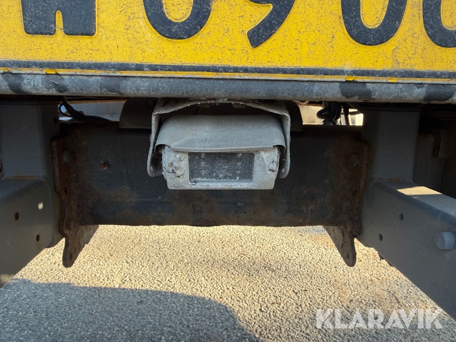 Renault lastbil – med skiftelad, lift og container Renault Midlum