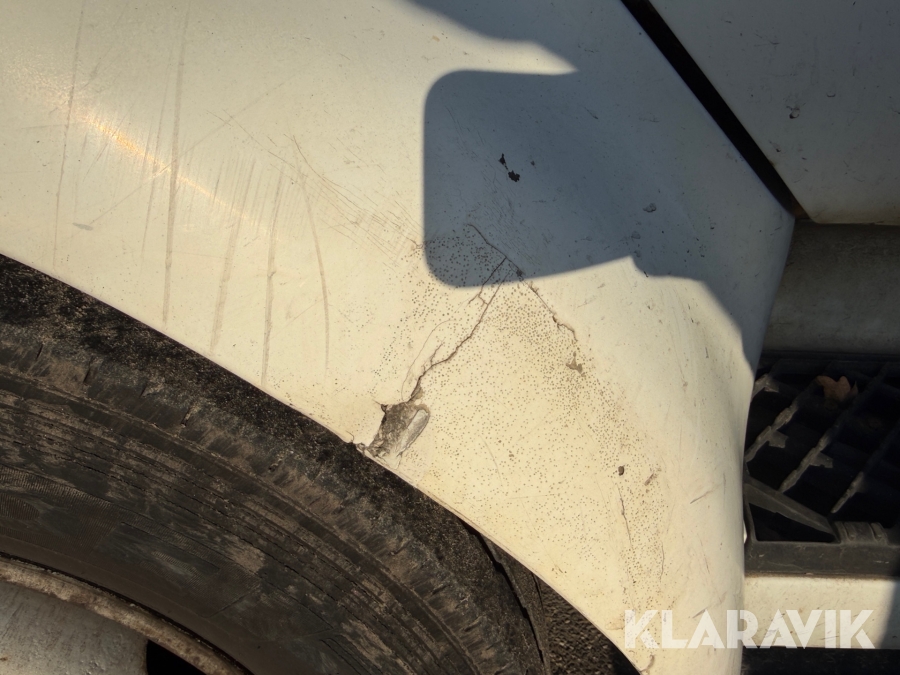 Renault lastbil – med skiftelad, lift og container Renault Midlum