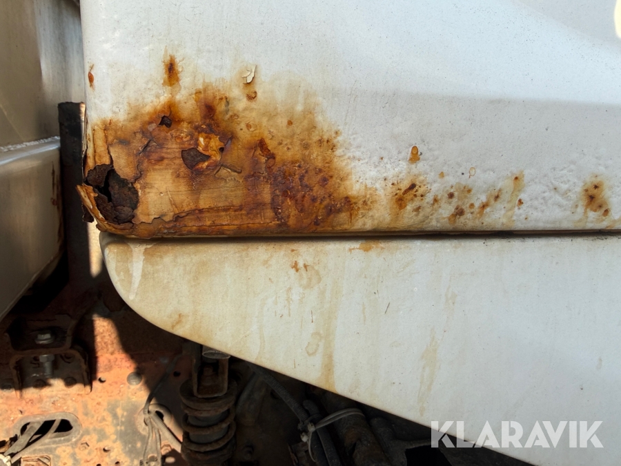 Renault lastbil – med skiftelad, lift og container Renault Midlum