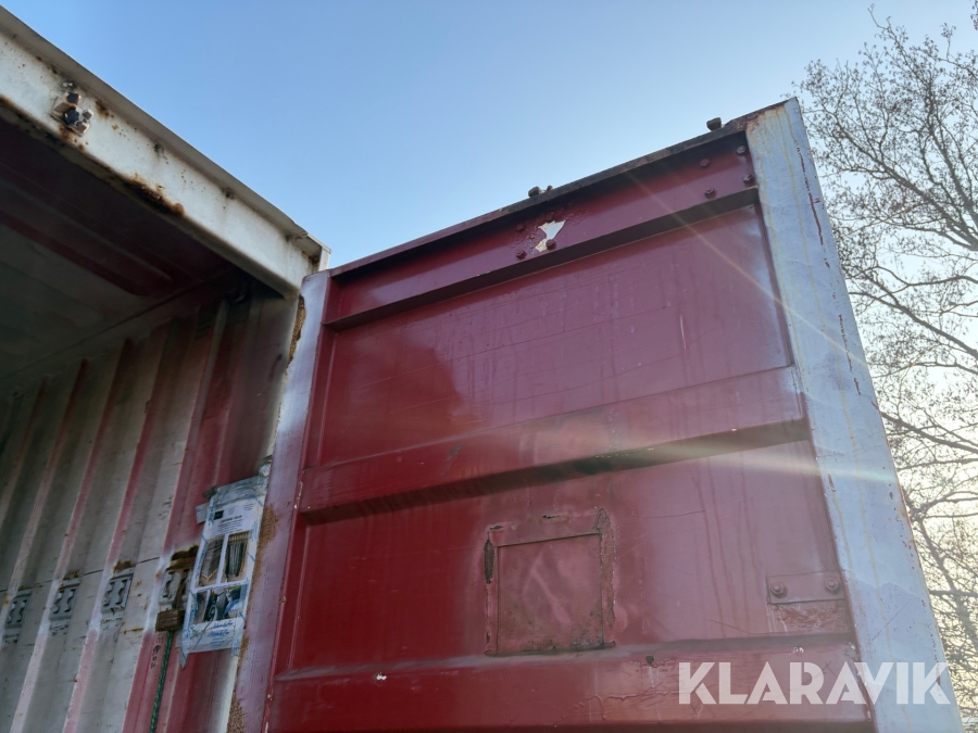 Renault lastbil – med skiftelad, lift og container Renault Midlum