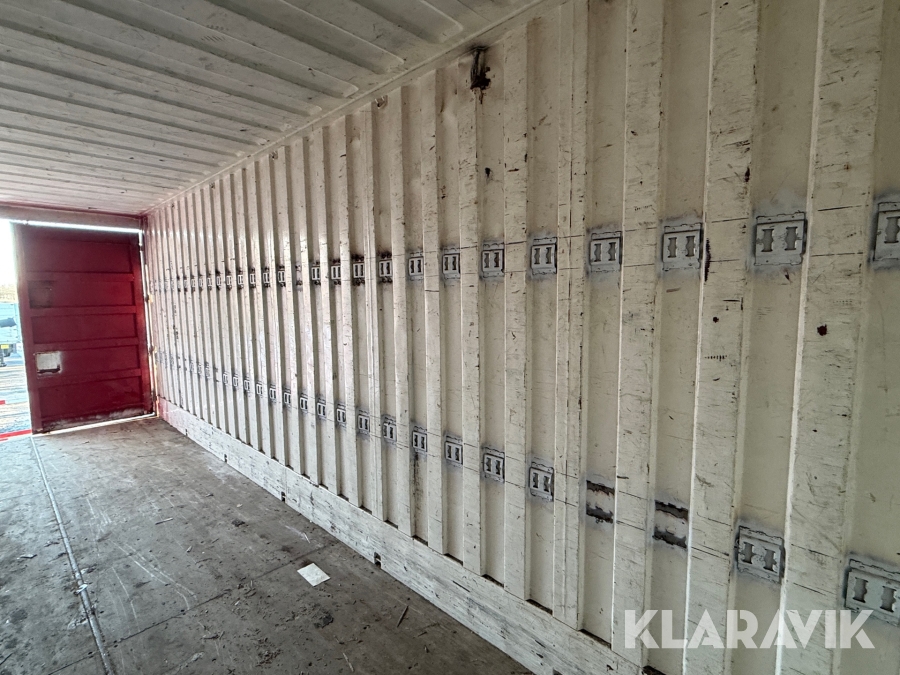 Renault lastbil – med skiftelad, lift og container Renault Midlum