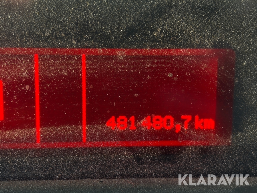Renault lastbil – med skiftelad, lift og container Renault Midlum