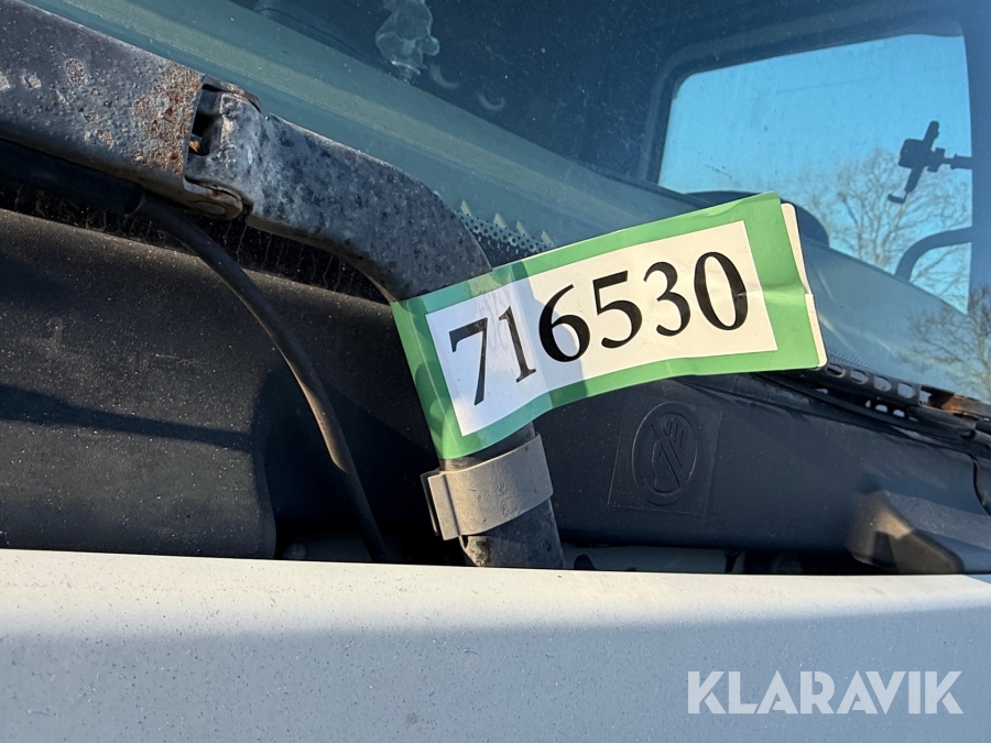 Renault lastbil – med skiftelad, lift og container Renault Midlum