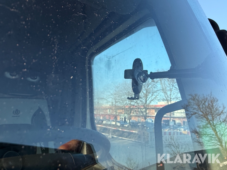 Renault lastbil – med skiftelad, lift og container Renault Midlum