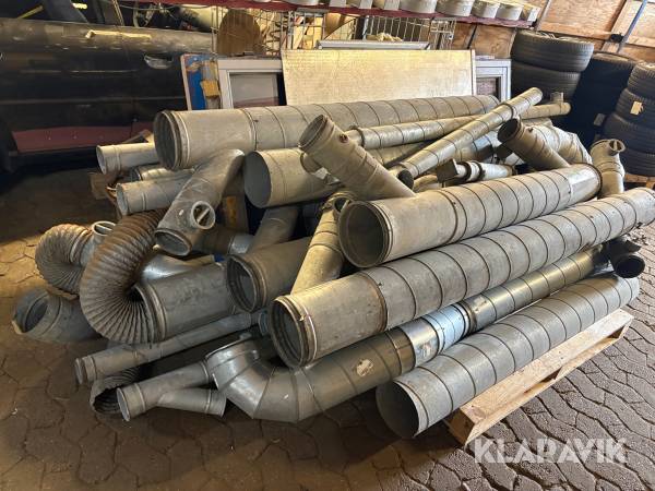 Rør til ventilationssystems - assorterede størrelser