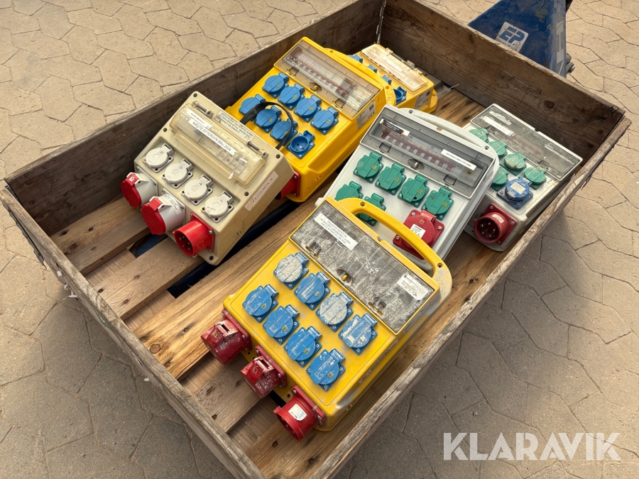 Byggestrømstavler NST/Wexim - 6 styk