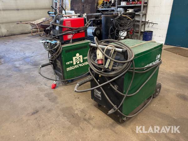 Svejsemaskine Migatronic Automig 250XE og MIG 305 2 styk