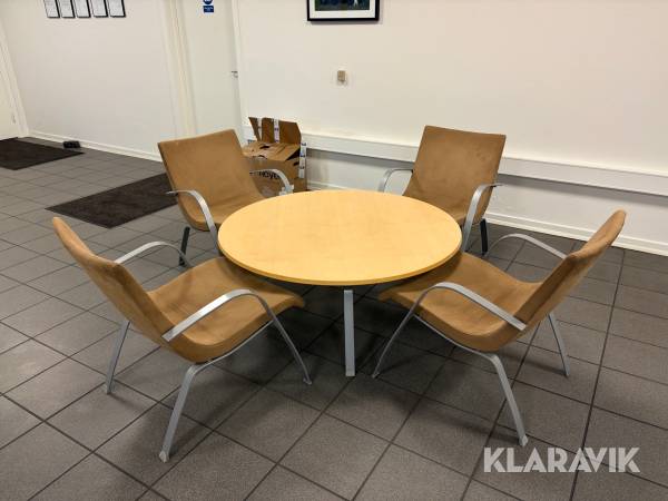 Loungesæt med 4 stole