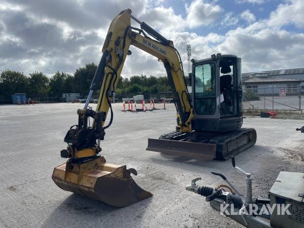 Gravemaskine Newholland E50B SR med rotortilt