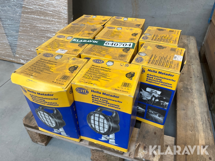 Arbejdslamper Hella Matador 1G4 10styk