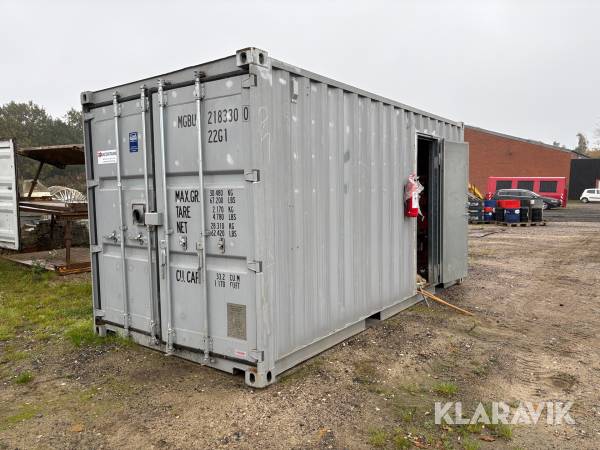 15 fods container med Windhager bwe600 varmeanlæg