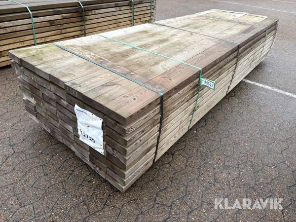 Trykimprægnerede Reglar - 63 styks