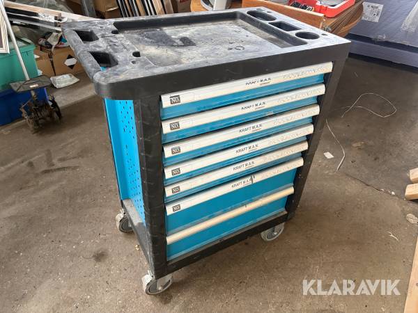 Rullebord/skuffer med værktøj Kraft M.AN Germany