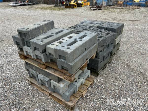Byggehegnsfødder 3 paller