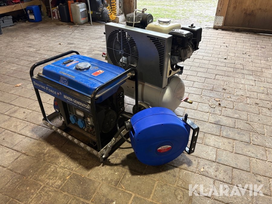 Kompressorer, generator og slangeoprul Reno 550/50
