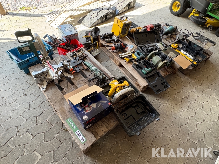 Assorteret håndværktøj - 3 paller