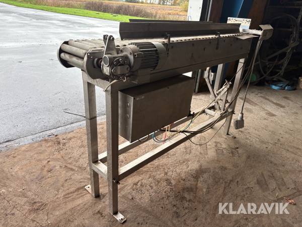 Transport rullebane i rustfri stål