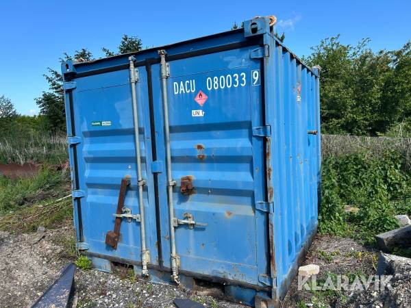 10 fods container med tank og værksted