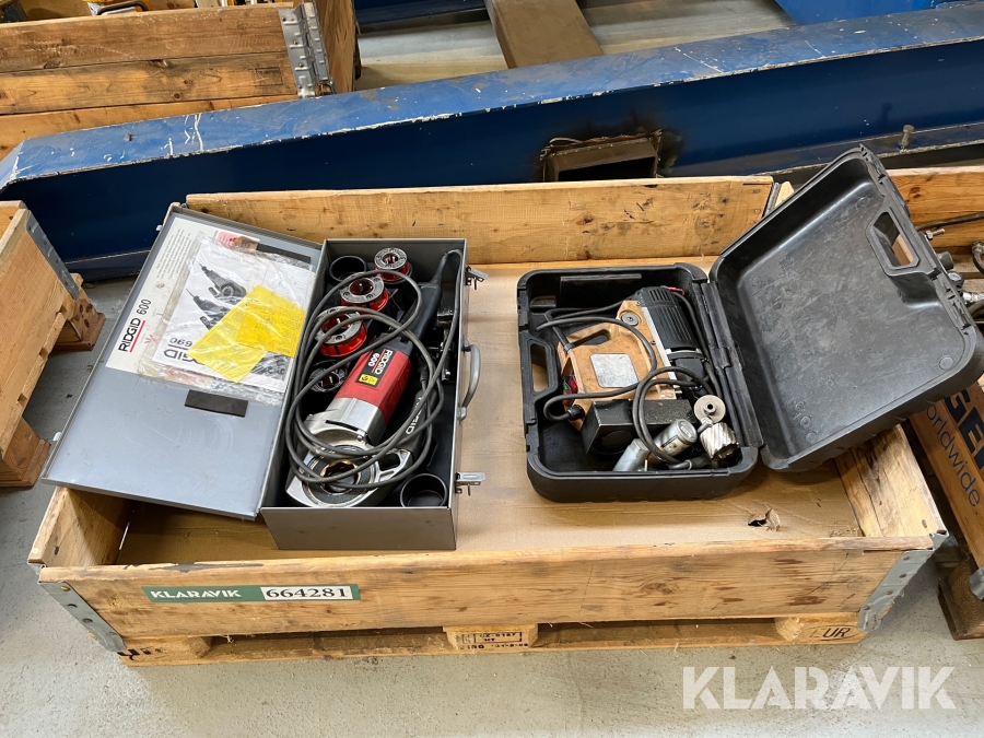 Gevindskære og magnetboremaskine Rigid 600