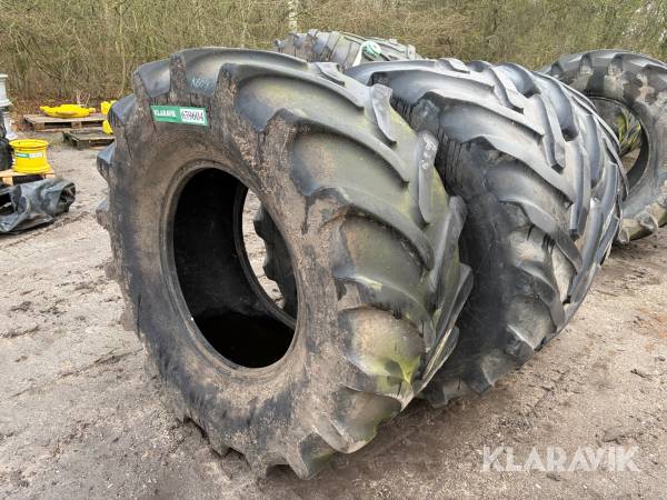Landbrugsdæk Firestone + Michelin 600/65R28 3 styk